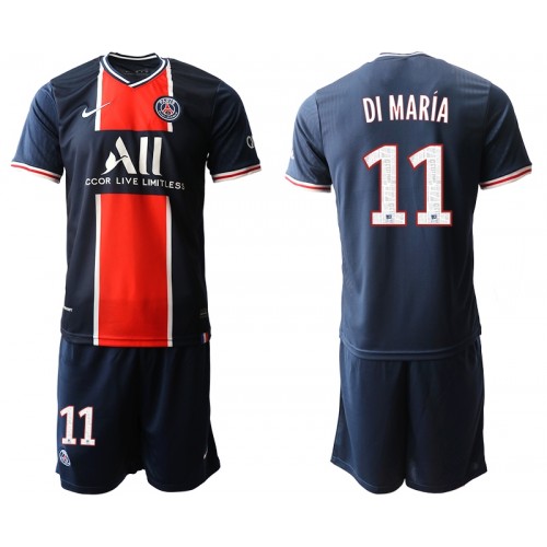 Paris Saint-Germain Fodboldtrøjer Angel Di Maria 11 Børn Hjemmebanesæt 2020/21 Kort ærmer Paris Saint-Germain Fodboldtrøjer Angel Di Maria 11 Børn Hjemmebanesæt 2020/21 Kort ærmer